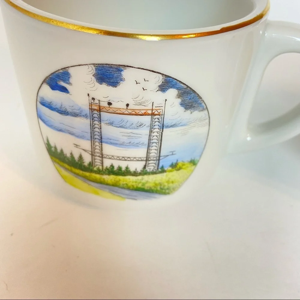Schonwald Germany Coffee Cup Set of 2 1970s Vintage